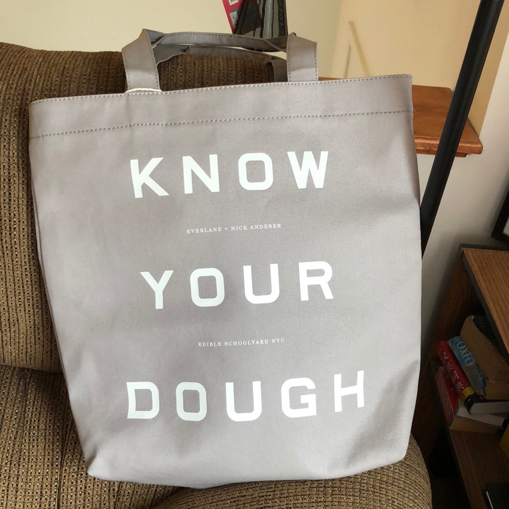 Everlane know your dough canvas tote